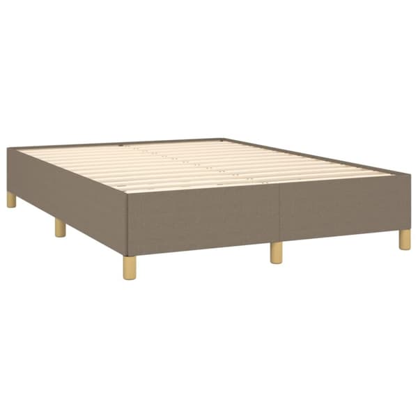 sengeramme uden madras 140x190 cm stof gråbrun