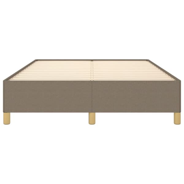 sengeramme uden madras 140x190 cm stof gråbrun