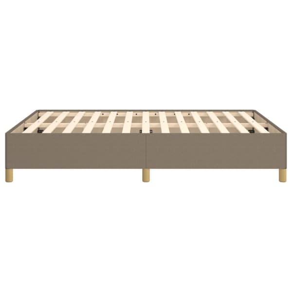 sengeramme uden madras 140x190 cm stof gråbrun