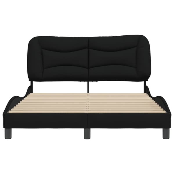 sengeramme uden madras 140x190 cm stof sort