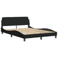 Miniatyrbillede 7 af 10: sengeramme uden madras 140x190 cm stof sort