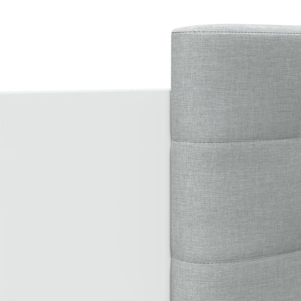 sengeramme med sengegavl 90x200 cm konstrueret træ hvid