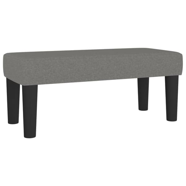 Ramsäng med madrass mörkgrå 120x190 cm tyg