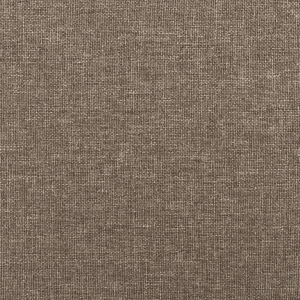 kontinentalseng med madras 120x190 cm stof gråbrun