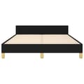 Miniatyrbillede 6 af 10: sengeramme med sengegavl 140x190 cm stof sort