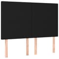 Miniatyrbillede 9 af 10: sengeramme med sengegavl 140x190 cm stof sort