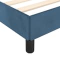 Miniatyrbillede 9 af 10: sengeramme med sengegavl 80x200 cm fløjl mørkeblå