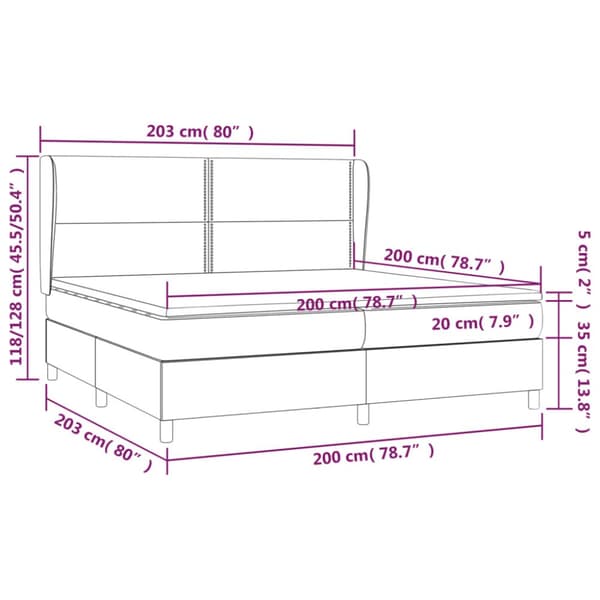 kontinentalseng med madras 200x200 cm fløjl lyserød