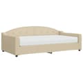 Miniatyrbillede 2 af 10: daybed med madras 100x200 cm stof cremefarvet
