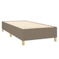 Pikkukuva 4 / 7: Ramsäng med madrass taupe 80x200 cm tyg