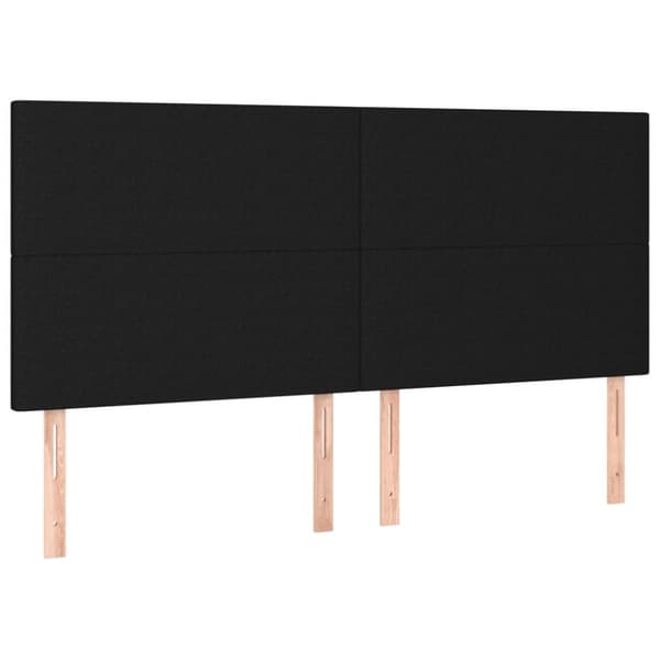 kontinentalseng med madras 160x200 cm stof sort