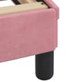 Miniatyrbillede 7 af 9: sengeramme med sengegavl 120x200 cm fløjl pink