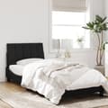 Miniatyrbillede 4 af 10: sengeramme med LED-lys 80x200 cm velour sort