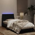 Miniatyrbillede 5 af 10: sengeramme med LED-lys 80x200 cm velour sort