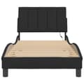 Miniatyrbillede 6 af 10: sengeramme med LED-lys 80x200 cm velour sort