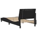 Miniatyrbillede 8 af 10: sengeramme med LED-lys 80x200 cm velour sort