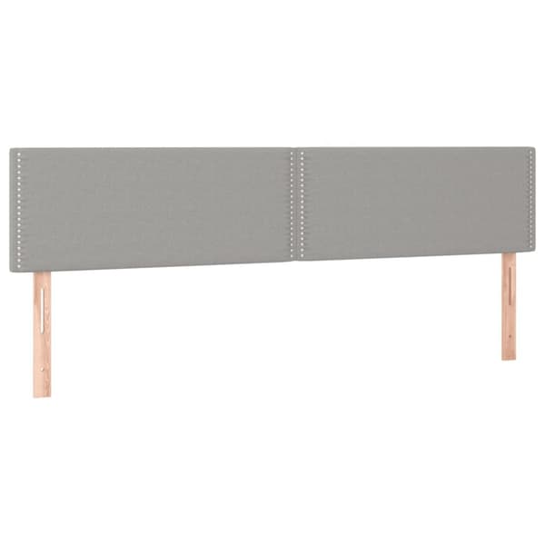 kontinentalseng med madras 120x190 cm stof lysegrå