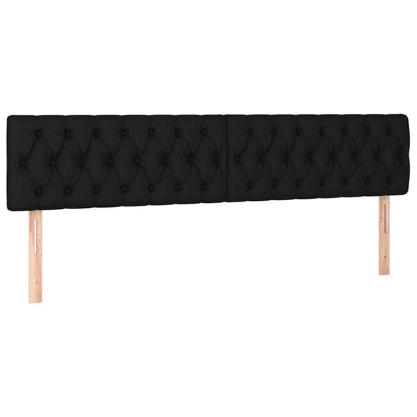 kontinentalseng med madras 120x190 cm stof sort