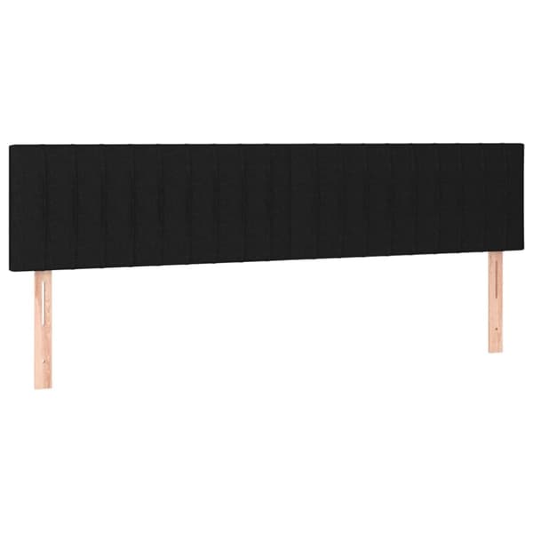 Ramsäng med madrass svart 120x190 cm tyg