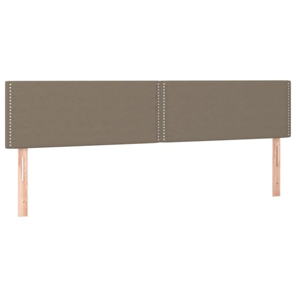 Mannermainen sänky patjalla, taupe, kangas, 180x200 cm