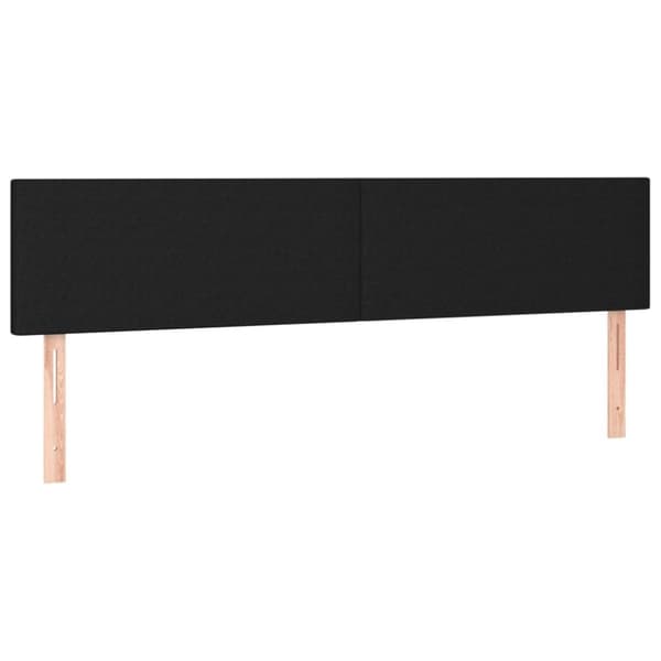 Ramsäng med madrass svart 120x190 cm tyg