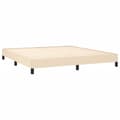 Miniatyrbillede 4 af 9: sengeramme uden madras 160x200 cm stof cremefarvet