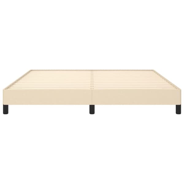 sengeramme uden madras 160x200 cm stof cremefarvet