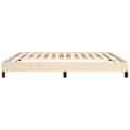 Miniatyrbillede 6 af 9: sengeramme uden madras 160x200 cm stof cremefarvet