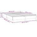 Miniatyrbillede 9 af 9: sengeramme uden madras 160x200 cm stof cremefarvet