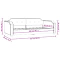 Miniatyrbillede 8 af 8: daybed 80x200 cm stof cremefarvet