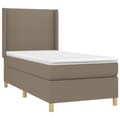 Pikkukuva 4 / 8: Mannermainen sänky patjalla, taupe, 90x200 cm, kangas