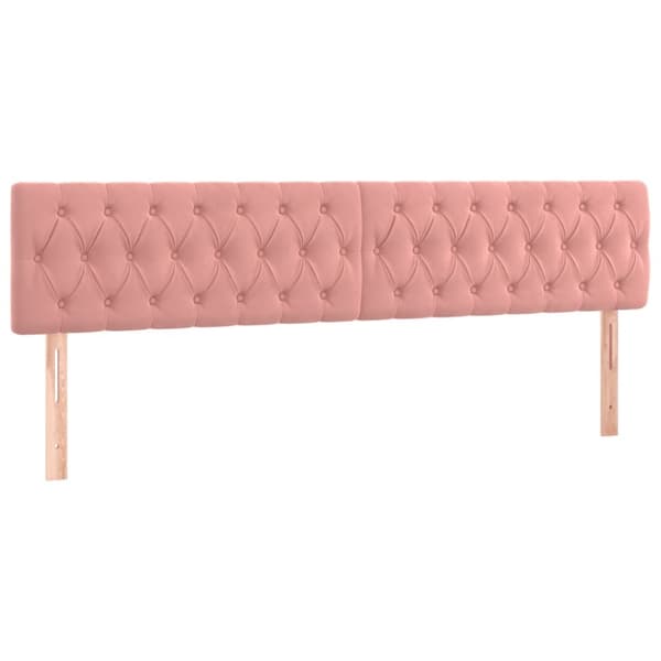 Ramsäng med madrass rosa 120x190 cm sammet