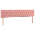 Pikkukuva 7 / 9: Ramsäng med madrass rosa 120x190 cm sammet