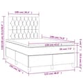 Pikkukuva 9 / 9: Ramsäng med madrass rosa 120x190 cm sammet