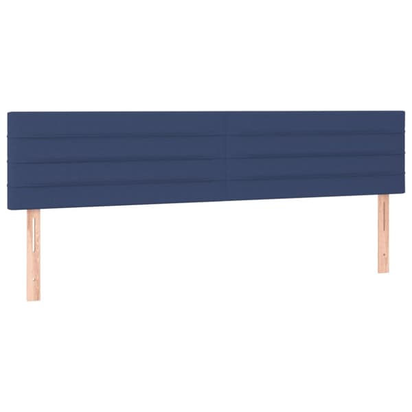 kontinentalseng med madras 120x190 cm stof blå
