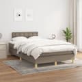 Pikkukuva 3 / 9: Ramsäng med madrass taupe 120x190 cm tyg