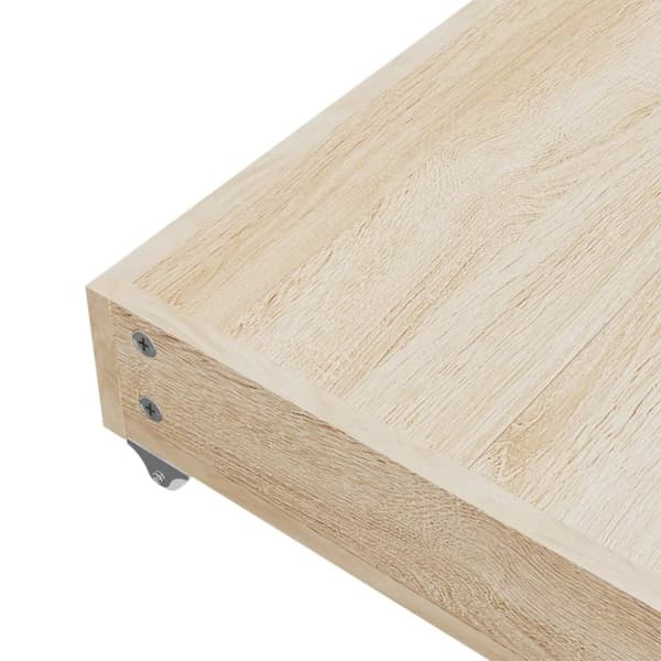 The Living Store Sängyn vetolaatikot 2 kpl musta tekninen puu ja keinonahka - Sängyt & tarvikkeet