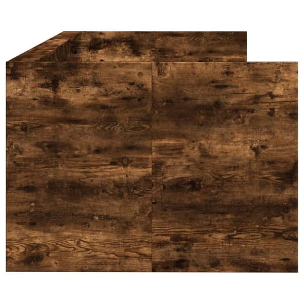 Dagbädd med lådor rökfärgad ek 90x200 cm konstruerat trä