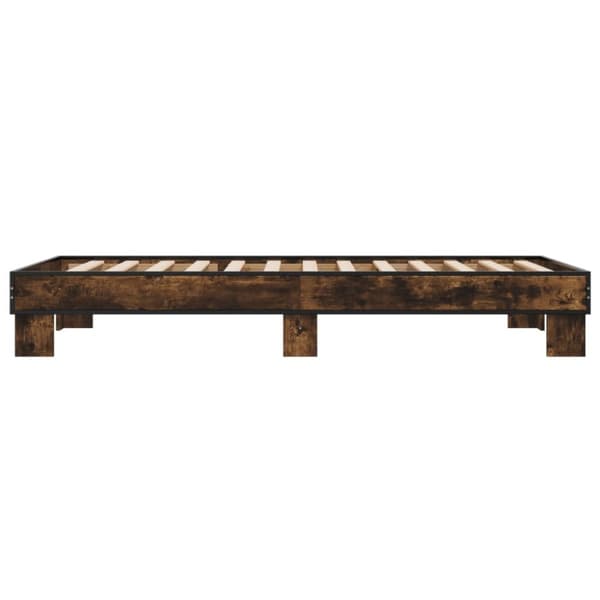 Sängynrunko savutammi 90x200 cm tekninen puu ja metalli