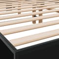 Miniatyrbillede 7 af 9: sengestel 150x200 cm konstrueret træ og metal sort