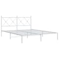 Miniatyrbillede 2 af 8: sengeramme med sengegavl 160x200 cm metal hvid