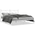 Miniatyrbillede 1 af 8: sengeramme med sengegavl 160x200 cm metal hvid