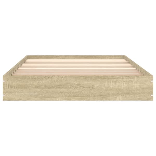 sengeramme 90x190 cm uden madras konstrueret træ sonoma-eg