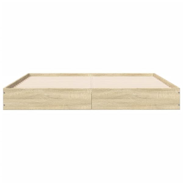 sengeramme 120x190 cm uden madras konstrueret træ sonoma-eg