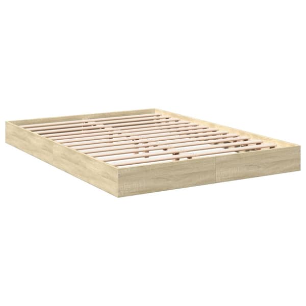 sengeramme 120x190 cm uden madras konstrueret træ sonoma-eg