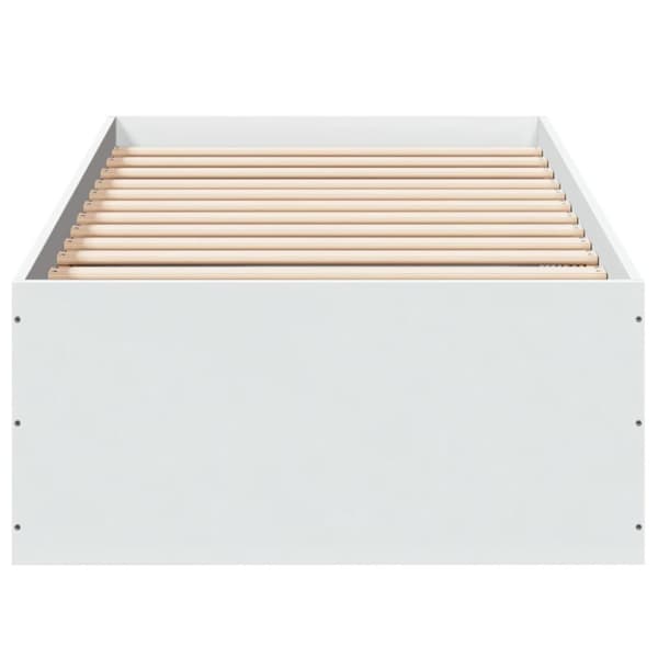sengeramme 90x190 cm konstrueret træ hvid