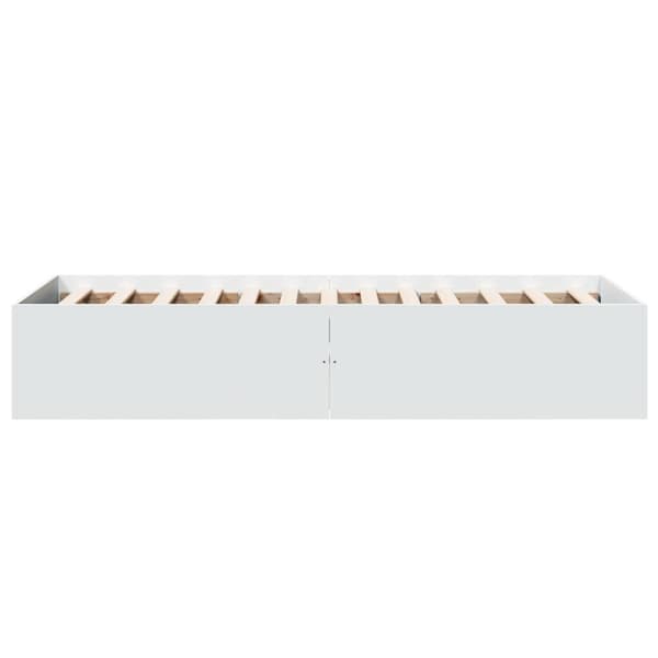 sengeramme 90x190 cm konstrueret træ hvid