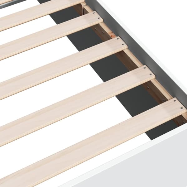 sengeramme 90x190 cm konstrueret træ hvid