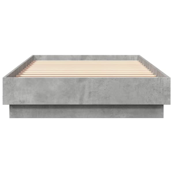 sengeramme 100x200 cm konstrueret træ betongrå