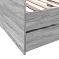Miniatyrbillede 7 af 10: daybed med skuffer 90x200 cm konstrueret træ grå sonoma-eg
